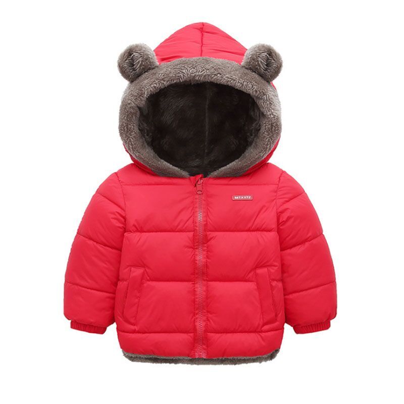 Cashmere Children Coat 2023 Autumn Winter Thicken Jacket Boys Girls Solid Color Hooded Jackets Kids Parka Outerwear 2-6 Years