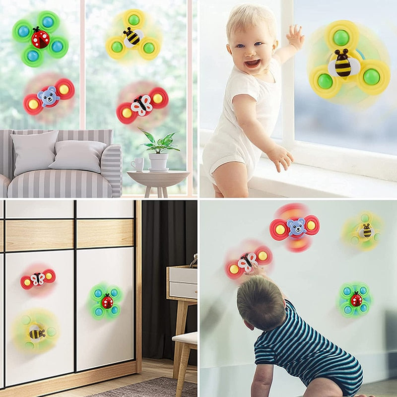Cartoon Suction Cup Bath Fidget Toys