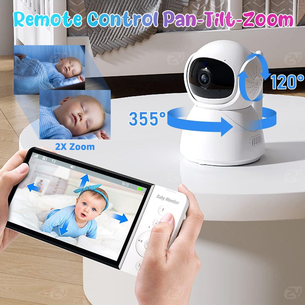 Wireless Video Nanny Cam 2-way Audio 355 Degrees turn